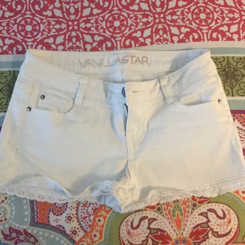 Vanilla Star white size 1 shorts lace trim
